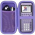 Lebakort Hard Case Compatible with Texas Instruments TI-84 Plus CE/TI-84 Plus/TI-Nspire CX II CAS/TI-Nspire CX II/TI-83 Plus/TI-89 Titanium/TI-85 / TI-86 Color Graphing Calculator (Iris/Purple)