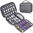 Lacdo USB Flash Drive Case Thumb Drive Holder Case Organizer Portable Electronic Accessories Storage Bag for SanDisk/SamData/Samsung USB Flash Drives Jump Drive Memory Stick, SD Card, Cables, Grey