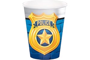 Creative Converting Police Party Cups - Pack of 8