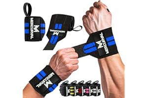 MERCURYAL Bande Poignet Musculation - Poignet Musculation - Protege Poignet Musculation - Sangle Poignet Musculation - Poignet de Forcé - Crossfit, Wrist Wraps pour Femmes et Hommes