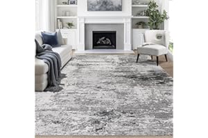 Cekene Washable Rugs Living Room Large 160x230cm Ultra Thin Grey Rugs for Bedroom Non-slip Modern Abstract Floor Carpet for Dining Room Kitchen Office