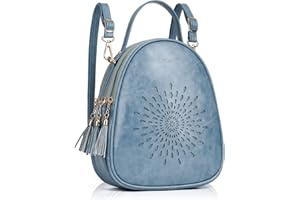 APHISON Small Backpacks for Women, Fashion Backpack Vegan Leather Mini Backpack Ladies Purse Bag Lightweight Shoulder Bag Handbags Cute Daypack Teen Girls