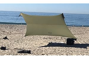 Neso Tents Beach Tent with Sand Anchor, Portable Canopy SunShade - 2.1m x 2.1m - Patented Reinforced Corners (Army Green)