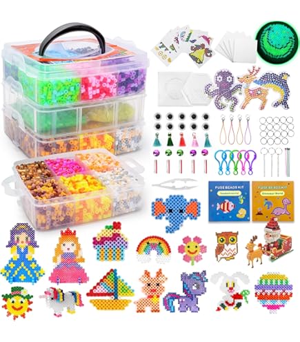 Kit Perles à Repasser Halloween - 5 Mm, Avec Plaques, Modèles, Papier, Accessoires Pour Bricolage Enfants