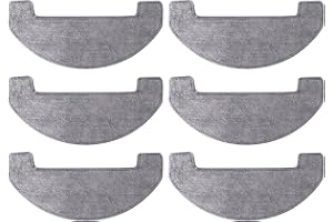 FIXBETTER 6 panni di ricambio per Proscenic Q8 / Q8 Max,für MONSGA MS1 Max/Ultenic D10/Lubluelu L15/Trouver E10/Mova E10/Mamibot EXVAC700 Pioneer/Liectroux M70 ProRobot aspirapolvere accessori