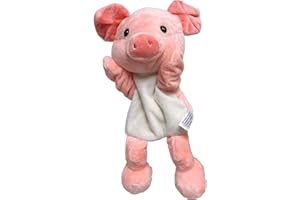 VWPEYY Animal Wildlife Hand Puppet Super Soft Plush Puppets Kid Children Toy UK STOCK (Pink Piglet Puppet)