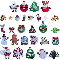 Ciieeo Weihnachtliche Aufnäher Set – 12 Stück Zum Aufbügeln Oder Aufnähen Für Kleidung & Taschen