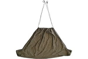 King Carp 27-00048 Sangle de pesage pour pêche en maille douce Vert 85 x 48 cm Avec sac de transport anti-odeurs