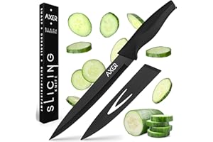 Axer Coltello da Cucina Professionale 20 cm - da Chef, per Carne, Verdure e Sfilettare Pesce