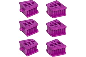 PLASTCARE USA 6 Large Purple Autoclave Mouth Props Dental Silicone Bite Blocks…