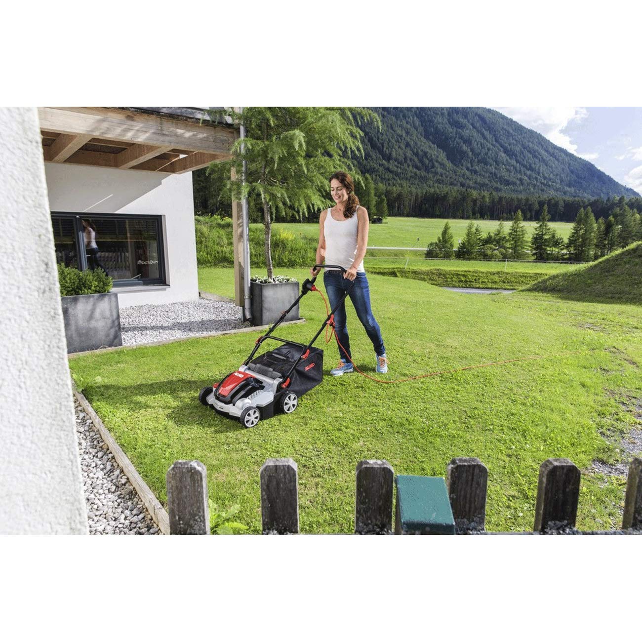 AL-KO Elektro-Vertikutierer Combi Care 36.8 E Comfort (36 cm Arbeitsbreite, 1400 Watt Motorleistung, Arbeitstiefe 5-fach zentral verstellbar, inkl. Vertikutierwalze für Rasenflächen bis 800 m²) – Bild 5