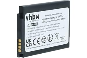 vhbw Batterie Compatible avec Philips Avent SCD-603H, SCD-603/00, SCD603, SCD603/10, SCD603/20 Moniteur bébé, babyphone (1100mAh, 3,7V, Li-ION)