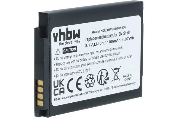 vhbw Batterie Compatible avec Luvion 88 Essential Moniteur bébé, babyphone (1100mAh, 3,7V, Li-ION)