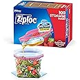 Ziploc Storage Bags with New Grip 'n Seal Technology, for Food, Sandwich, Organization and More, Quart, 100 Count