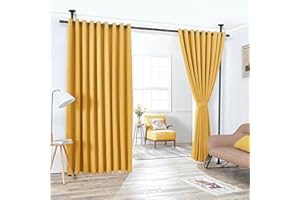 Paxluv Raumteiler Ohne Bohren 120-300 cm (H) X 70-245 cm (L) - Paravent Und Raumtrenner Innen - Trennwand Und Vorhangstange, Elegant Und Innovativ