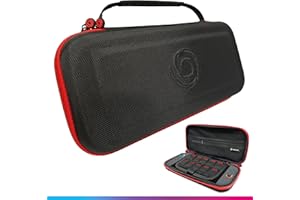 Oniverse Etui ochronne kompatybilne z Nintendo Switch 2 – Sztywna wodoodporna torba z uchwytem, Wyściełane wnętrze, Miejsca na gry, Siatkowa kieszeń – Czarny