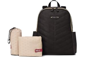 Babymel Gabby Rucksack Changing Bag, Black