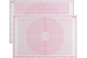 Original Kaiser Inspiration Fondant Backmatte 60 x 40 cm, Silikon, antihaftbeschichtet, Ausrollmatte mit Skalierung/ Hilfslinien, beidseitig verwendbare Teigmatte, Anti-Rutsch-Effek