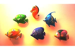 KUS Kunststofftechnik Fisch-Set 3, 5 Fische + 1 Seepferdchen