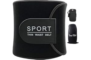 Baozun Bauchweggürtel Fitnessgürtel Fitness Gürtel Schwitzgürtel zur Verstellbarer Neopren Sauna Bauchweggürtel Gewichthebergürtel