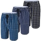 Checked Button Fly Pyjama Bottoms 