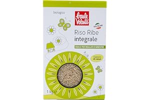 Baule Volante grana lunga Riso Integrale Biologico - Perfetto per Risotti e Contorni - 1 kg