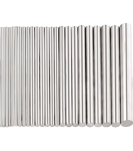 Uxcell 6 Pcs Round Steel Rod 5mm Diameter HSS Lathe Bar Stock Tool 100mm Long Shaft Gear Drill Lathes Boring Machine Turning Miniature Axle Cylindric - View #4