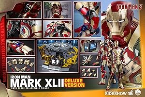 Hot Toys HT902767 Figura di Iron Man Mark XLII, versione Deluxe, scala 1:4