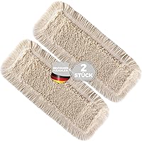 Thometzki 2 x Mop 40cm - Parquet Mop - Mop Cover for Real Wood Dry and Wet Floor Care - Floor Mop for Parquet Floorboards Lam