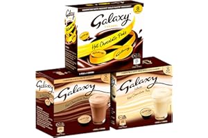 CAFFÉLUXE Galaxy Hot Chocolate Pods – Dolce Gusto Compatible Pods – Galaxy Limited Edition (Hot Chocolate, Caramel & White) – Xmas & Festive Drink Selection