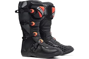 IMX RACING X-TWO Botas de moto Motocross Enduro Certificación CE Sujetadores de cuatro etapas Microfibra para un mejor manejo de las cubiertas de la motocicleta TPU y TPR