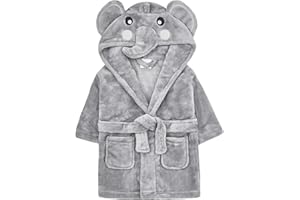 METZUYAN LTD Metzuyan Baby Girls & Boys Plush Animal Themed Dressing Gown Robes