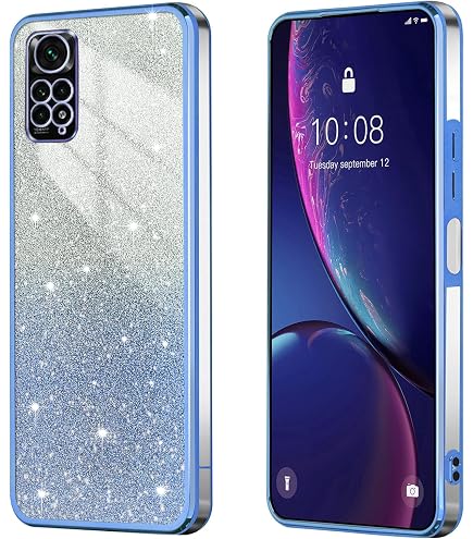 Coole Handyhülle Für Xiaomi Redmi Note 13 4G – Transparent Mit Glitzer-Einsatz Und Stoßfestem Schutz