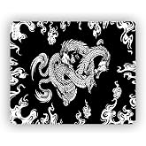 Porge Esports Edition Mouse Pad 48x40 cm Gaming Oyuncu Mousepad (White Dragon, 48x40 cm (3mm kalınlık))