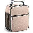 Lunch Bag for Men/Women, Reusable Lunchbox for Adult, Small Insulated Lunch box, Lunch Tote Bag for Office, Work, Picnic - Khaki