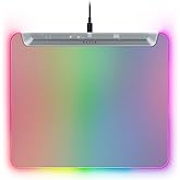 Razer Firefly V2 Pro Phantom White - Tamamen aydınlatmalı oyun mouse pad'i - Chroma RGB - Mikro dokulu y&uuml;zey - Kaymaz taban -