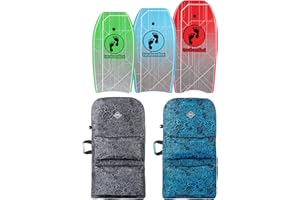 Two Bare Feet Space Double Bodyboard and Boardbag Package - 33" 37" 41" 42" 44" Bodyboards for Adults & Kids …