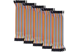 AZDelivery 5 x Jumper Wire Kabel 40 STK. je 20 cm F2F Female to Female kompatibel mit Arduino und Raspberry Pi Breadboard inklusive E-Book!