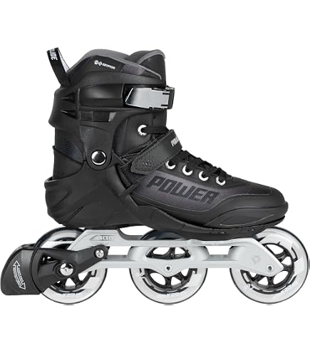 Patins à Roulettes Powerslide Phuzion Argon 110 - Taille 11 Homme - Noirs - Occasion (sans Bouchons)