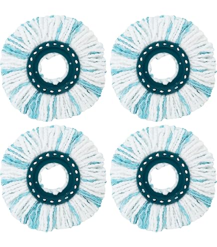 2 Têtes De Rechange Balai Serpillière Microfibre - Compatible Leifheit, Absorbantes Et Lavables