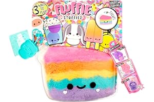 Fluffie Stuffiez Small Collectible Plush - Tarta - Revelación Sorpresa al Abrir la Caja - Acogedor Peluche de la Familia Treats - Juego Táctil e Inquieto - para Niños Mayores de 4 Años