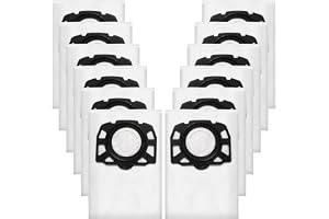 Omtofo 12 st dammsugarpåsar KFI 487 för Kärcher WD4 WD5 WD6 (12)