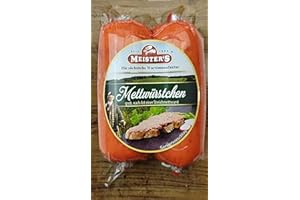 MEISTER'S Grobe Mettwürstchen frisch | Mettwurst geräuchert | Streichwurst als Brotaufstrich | 2x60g