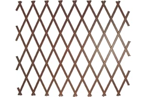 HERSIG - Celosias para Terraza Exterior - Celosia PVC Color Marron Oscurro (100x300cm) - Celosia Extensible - Decoracion Jardin Exterior - Celosias Decorativas Resistentes