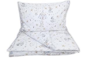 FRIVOLITY Baby's Comfort Bedding Set Duvet Cover (90 x 120 cm) + Pillowcase (40 x 60 cm), Circus