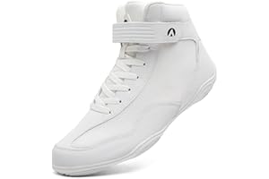 DimaiGlobal Men's Wrestling Shoe Fitness Sneaker Boxing Shoes Zero Drop Sole High Top Fighting Shoes Taekwondo Karate Martial Arts Training Shoes