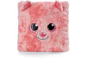 NICI- Coussin GLUBSCHIS Chat Dreamie 30x30 cm Rose figuratif-Oreiller Doux pour Les garçons, Les Filles, Les bébés et Les Amateurs de Peluches-Idéal Non Seulement pour la Maison, 48587