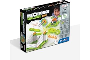 Geomag - Mechanics Challenge Goal - Educational and Creative Game for Children - Magnetic Building Blocks with Metal Spheres, Recycled Plastic - Set of 96 Pieces
