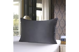 ‎TOWNSSILK Townssilk 19 Momme 100% Seide Kissenbezug 1 Stück 40x60cm Darkgrey