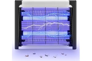 WINLOAD Zanzariera Elettrica, LED Lampada Antizanzare, UV Zanzare Elettrico 4W, Trappola per Mosche Insetto, con Cassetto Raccogli Insetti, Senza Chimiche per Casa Ufficio, Area Efficace di 80 m²